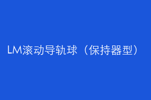 LM滚动导轨球（保持器型）