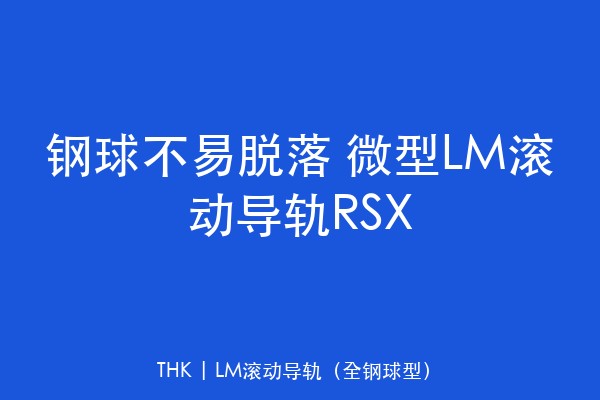 钢球不易脱落 微型LM滚动导轨RSX