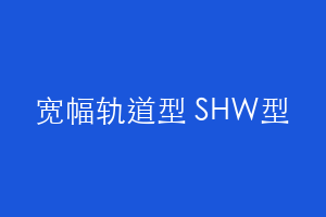 宽幅轨道型 SHW型