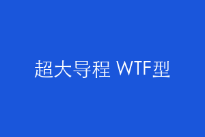 超大导程 WTF型