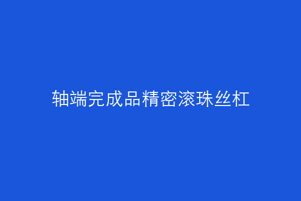 轴端完成品精密滚珠丝杠